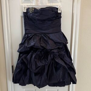 Elegant Navy Strapless Dress size 12